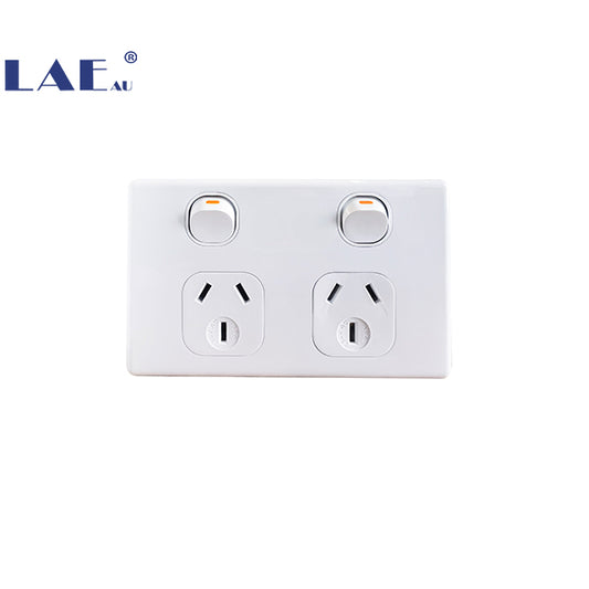 Classic Double GPO 250V 10A Switches Sockets